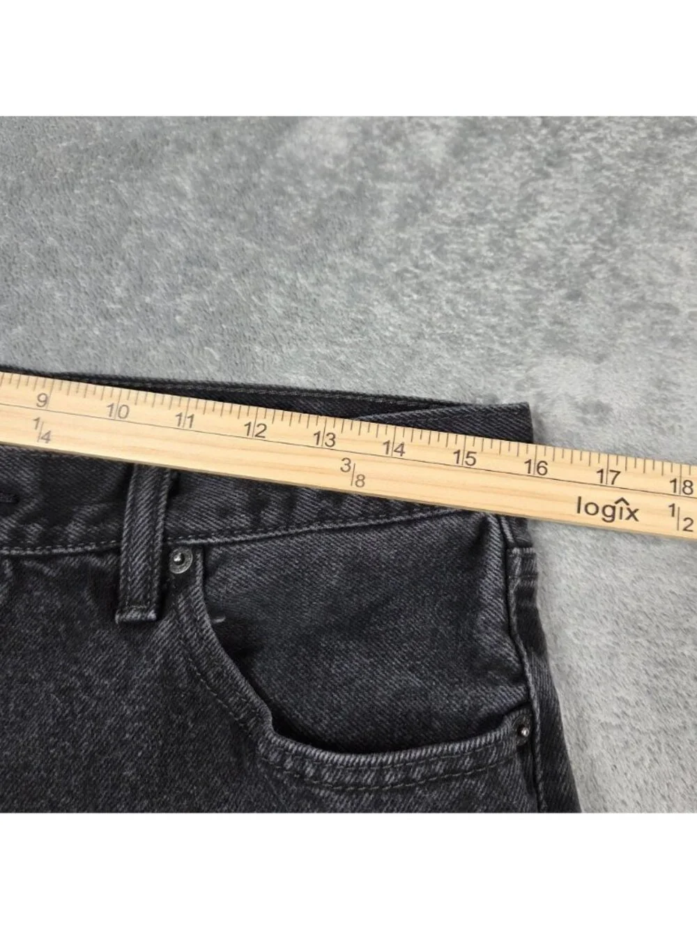 Levis 505 Jeans Mens 33X30 Black Straight Regular Fit 100% Cotton Denim Y2K